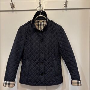 Burberry Quilted Jacket - Navy